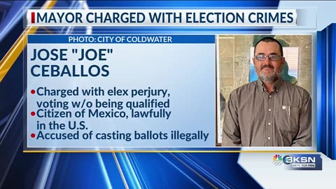 The AG of Kansas just charged Mayor Jose Ceballos of the City of Coldwater for illegally voting