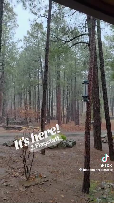IT’S SNOWING IN FLAGSTAFF