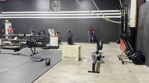 3 Rds: 20 Box Jumps 24' Kb Swings 53lbs, 20 Sit-ups, 25 Wall Balls 20 lbs, Buy Out: 2025m Row