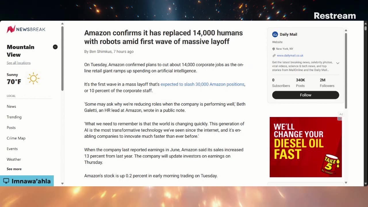 Prophecy Watch: Quick hit in the NEWS, CORPORATE JOB CUTS/LAYOFFS