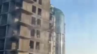 A drone flew right into the window of a new building in Odesa. UAVs are attacking