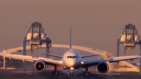 America Boeing 787-10 Landing at Airport