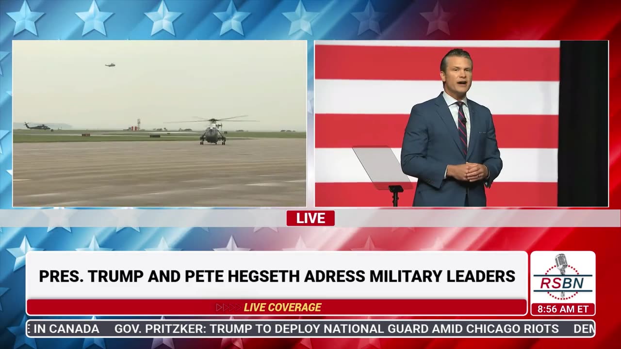 Secretary of War Pete Hegseth Addresses Military Leaders, Live From Quantico, Virginia