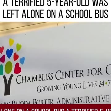 5 YEARS OLD KID LEFT ALON.IN THE BUS IN.THE EVENING