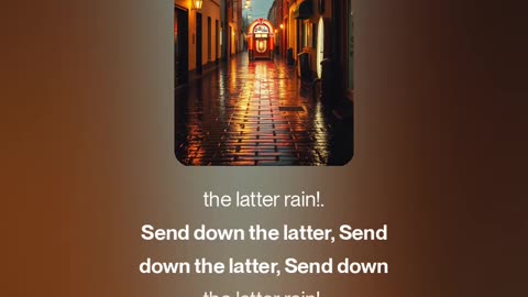 Send Down The Rain, Lord (V4.5)