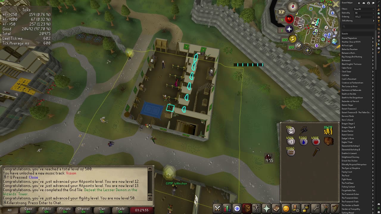 OSRS - Grid Master - Day 1