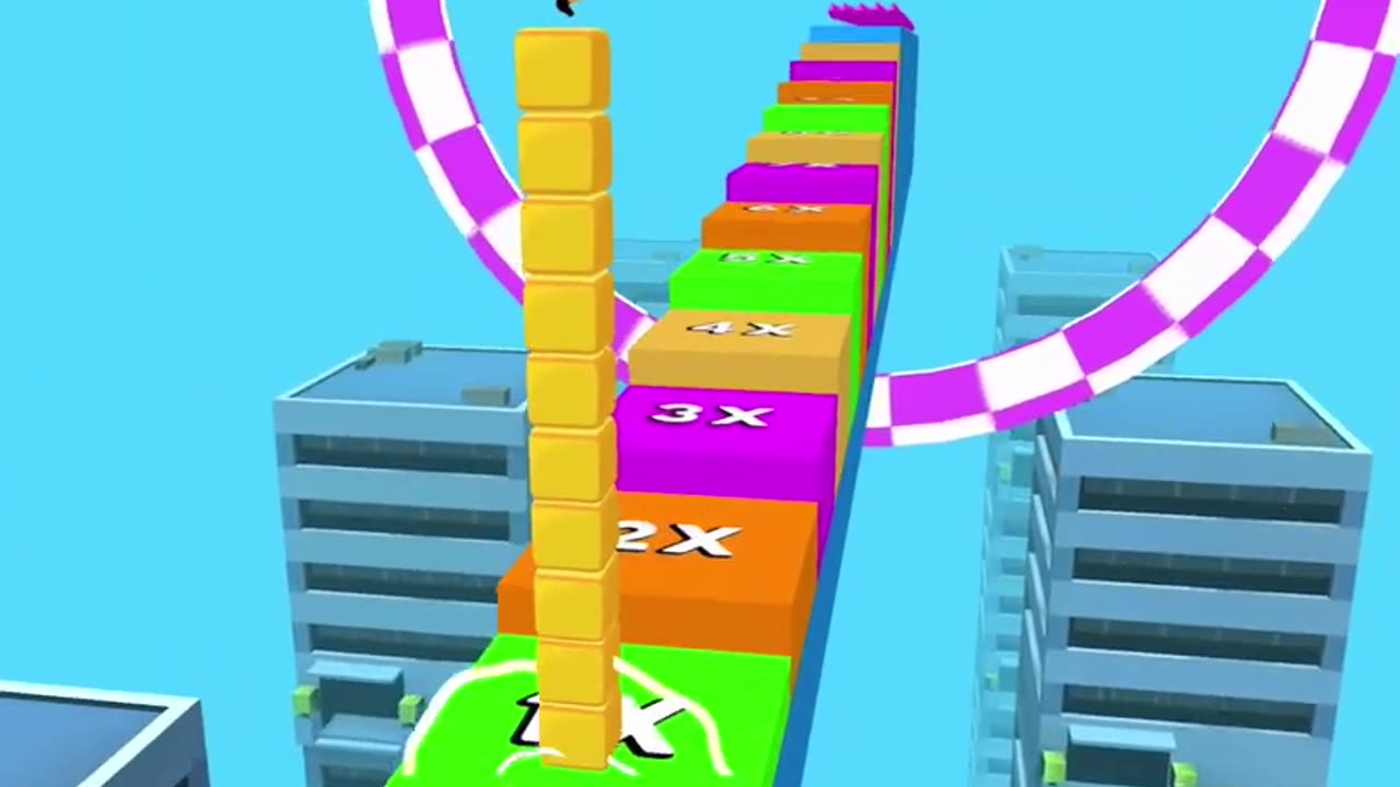 Rainbow Stack Run | Jump Dash and Relax
