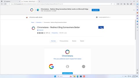 How to add Google Search Box in Windows 11