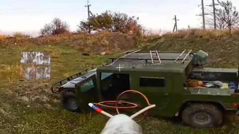 💥🚙 Ukraine Russia War | Fiber-Optic Drones Destroy AFU HMMWV | RCF