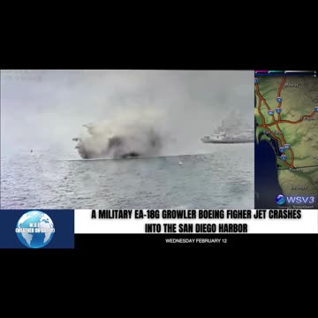 🚨 Military Jet Down in San Diego Harbor! 2/12/25 #shorts #news