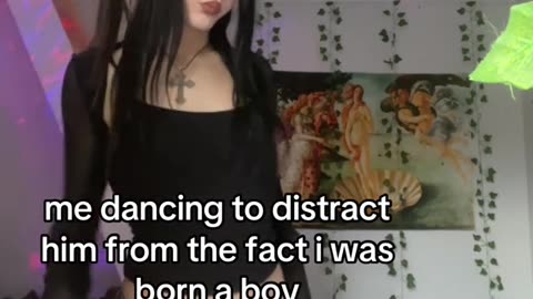 cute goth tgirl