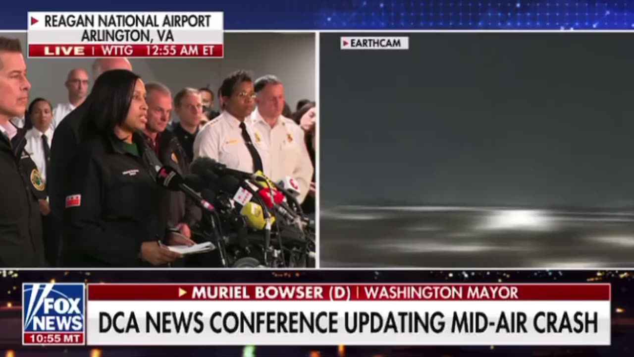 DCA news conference updating mid-air crash