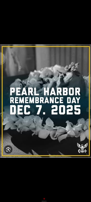 We remembered pearl harbor day and ussarizona anniversary never forget 12/7/25