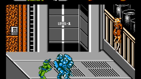 TMNT II NES Port: Granitor The Stone Warrior Boss Battle