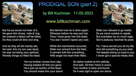 PRODIGAL SON -- an original song by Bill Kochman.