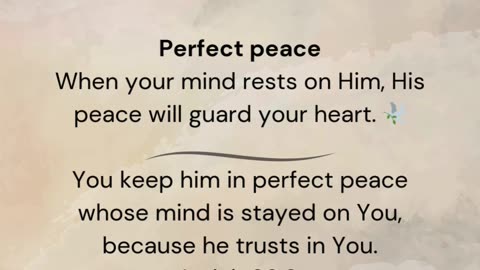 Perfect Peace
