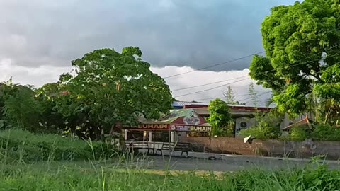 Beautiful Day on San Vicente Street in Calaca City, Batangas, Philippines