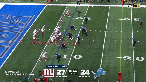Highlights Jameis Winston Giants vs. Lions Week 12