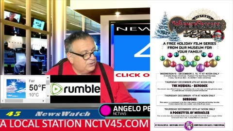 NCTV45 NEWSWATCH MORNING TUES DEC 2 2025 WITH ANGELO PERROTTA