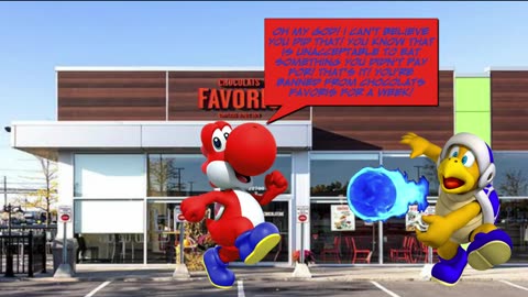 Fire Blast Bro Eats an Ice Cream from Chocolats Favoris Without Paying for It/Grounded