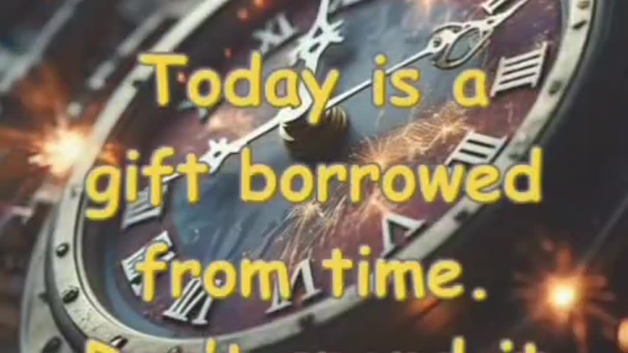 Today Is Borrowed. Spend It Bold. Daily Motivation