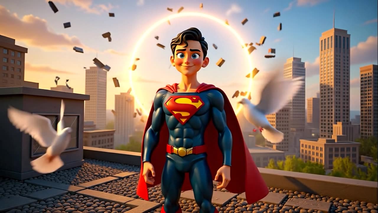 “SUPERMAN vs DARKBOT ⚡ Epic 3D Action Adventure (Part 1) | The Rise of Steel City”