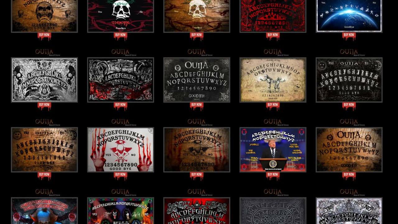 Ouija Boards at QuittingHeaven.com 100 Designs to Choose From Link Below