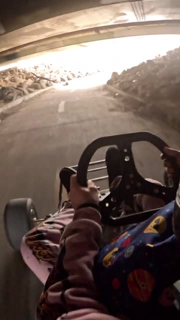 Head-on Collision Between Cyclist and Go-Kart