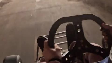 Head-on Collision Between Cyclist and Go-Kart
