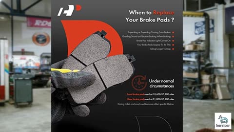 A-Premium Front Ceramic Disc Brake Pads Set