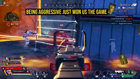 Wattson Zapping enemies to become champion #apex #apexlegends