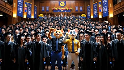 From Abandonment to Achievement 🎓🐾 | An Emotional Cat Family Story #aicutecat
