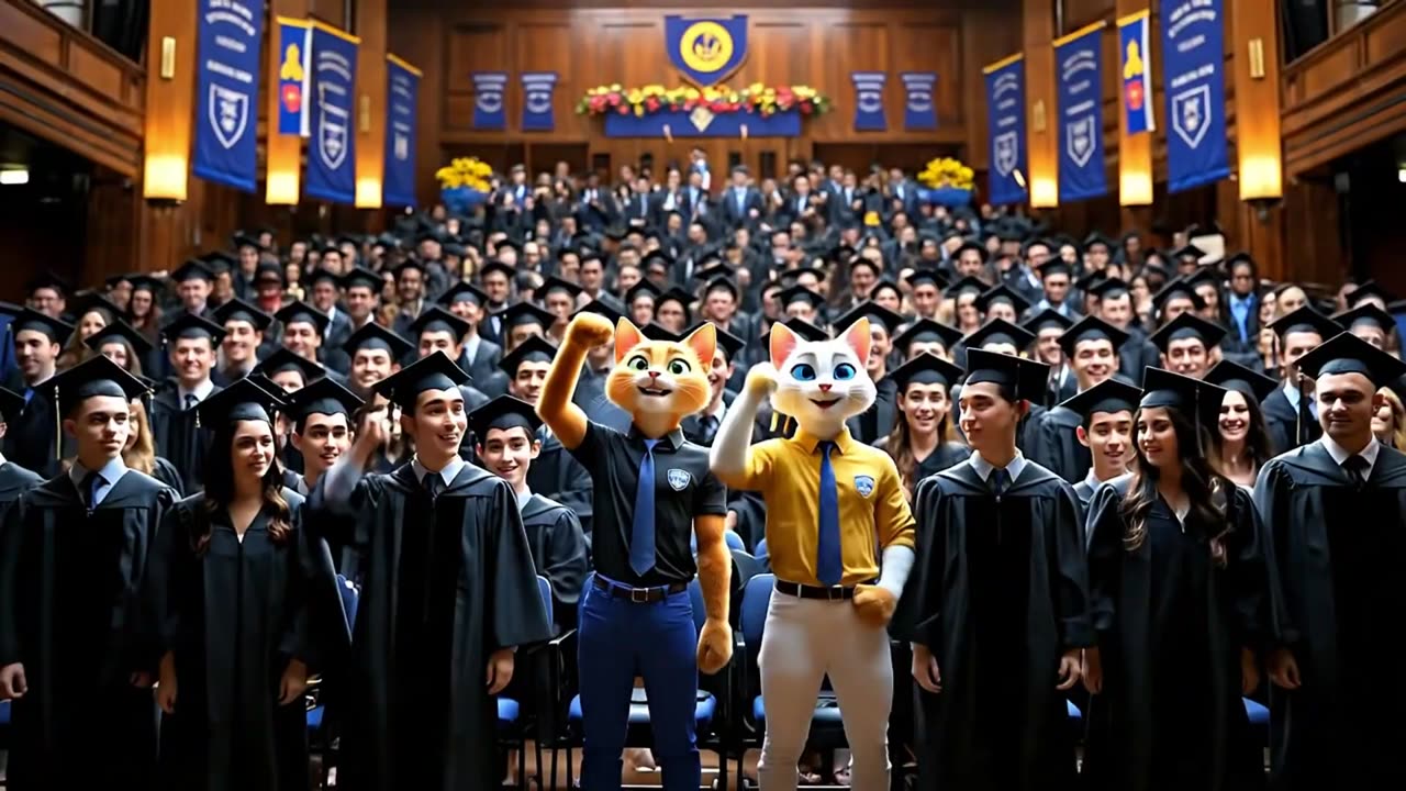 From Abandonment to Achievement 🎓🐾 | An Emotional Cat Family Story #aicutecat