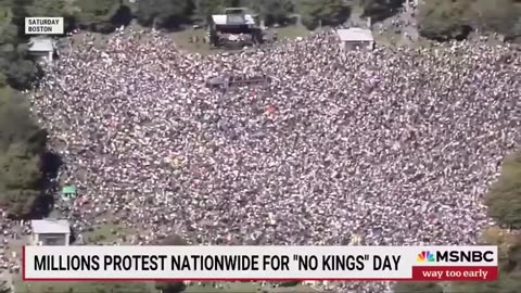 Millions across the country are protesting for 'no' Kings' Day