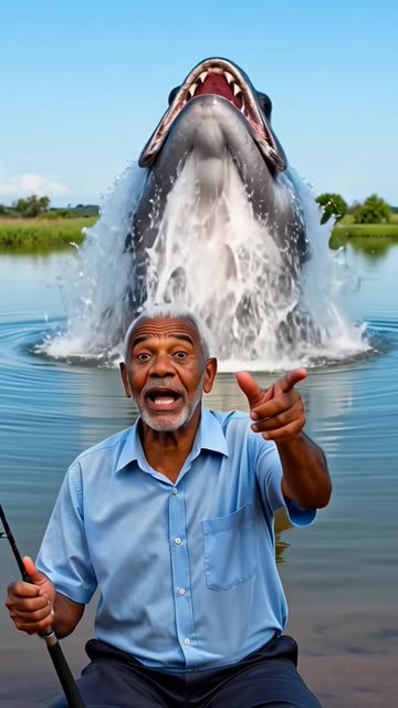 PEIXE GIGANTE SURGE ATRÁS DO PESCADOR 😳🌊