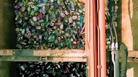 Massive Glass Recycling Line