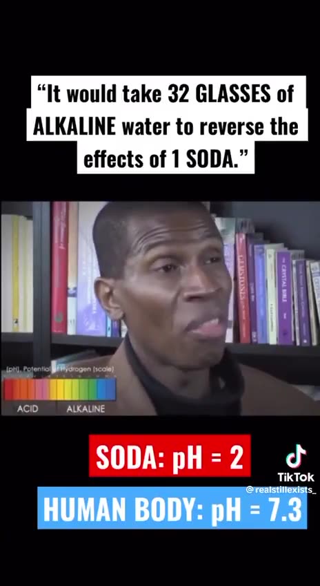 it takes 32 glasses of detox to undo the damage done by one soda can....
