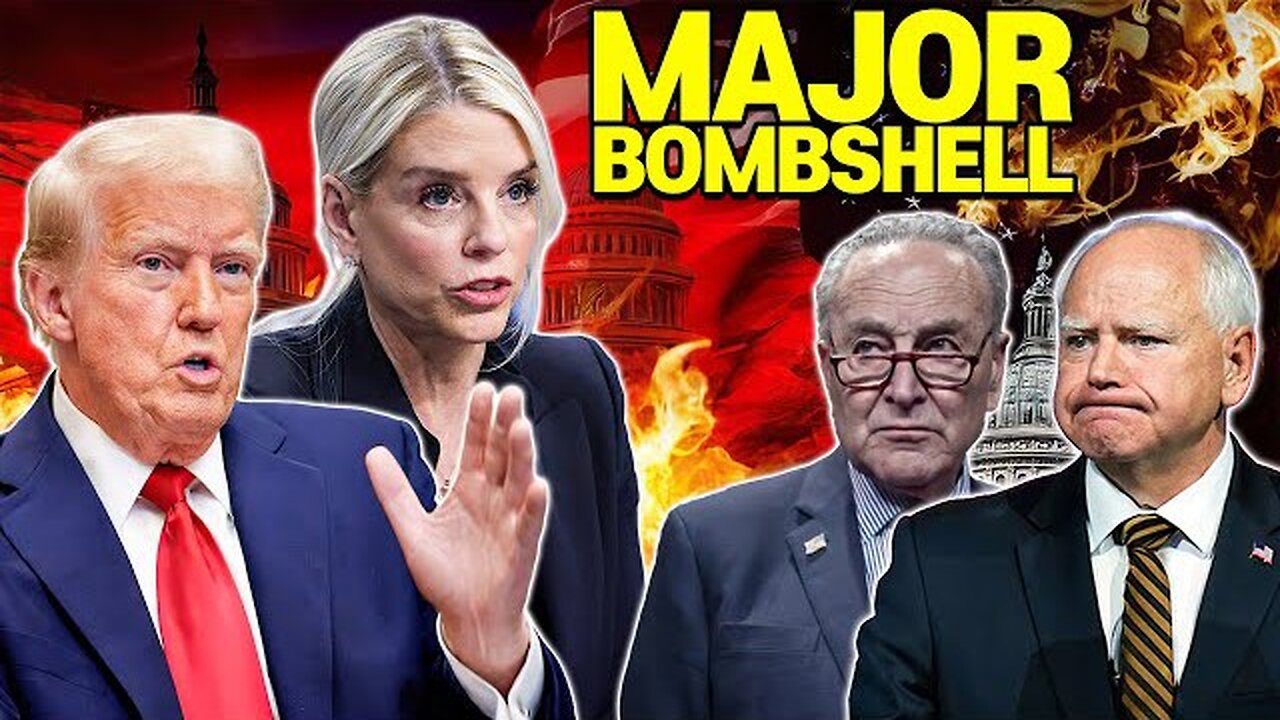 BREAKING: Pam Bondi DROPS BOMBSHELL on Tim Walz — Chuck Schumer LOSES CONTROL on Camera