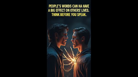 Your Words Have Power! Think Before You Speak