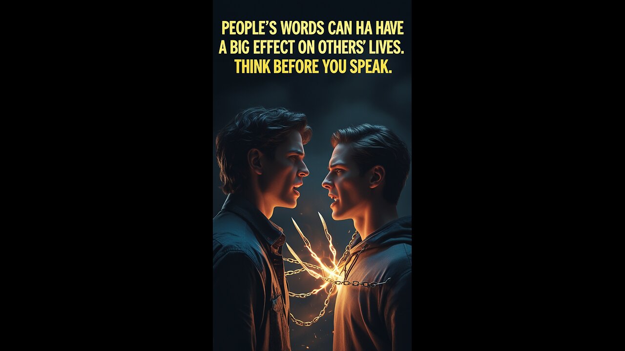 Your Words Have Power! Think Before You Speak