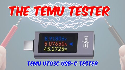 Temu UT03C USB-C Tester Review
