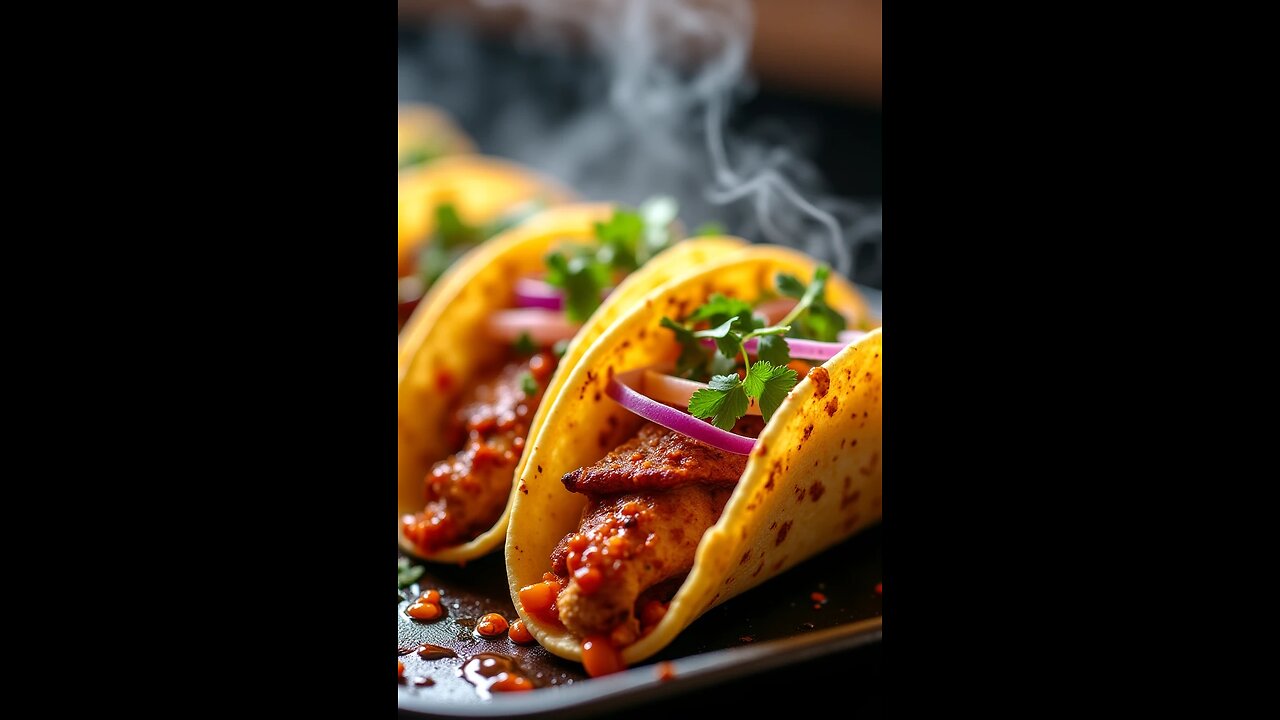 "Sizzling Spicy Chicken Tacos with a Kick"