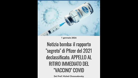 QUELLE INOCULAZIONI DOVEVANO ESSERE BLOCCATE DOPO APPENA DUE MESI: CRIMINE CONTRO L'UMANITÀ In italiano su pdf: https://acrobat.adobe.com/id/urn:aaid:sc:EU:c5a1926c-7870-484d-aa40-8ed71e1558de Global Research: https://www.globalresearch.ca/bombshe