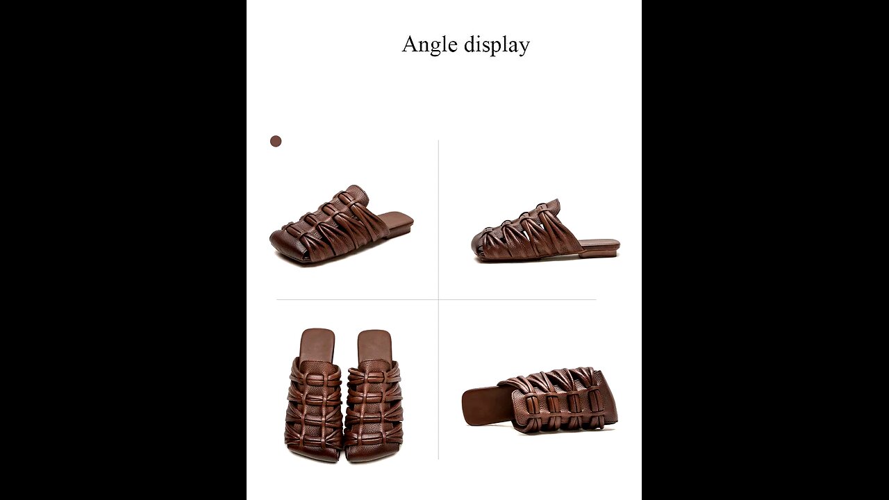 Handmade Retro Genuine Leather Slippers