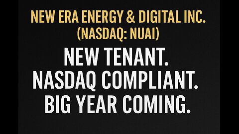 NUAI CEO Interview: Huge Catalysts Coming New Tenant, New Land, NASDAQ Compliance on Marathon Money