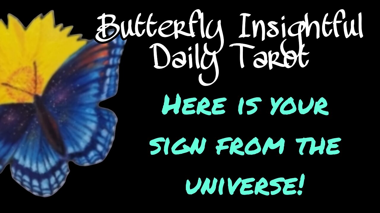 Butterfly Insightful Daily Tarot - your sign from the universe - change starts now!