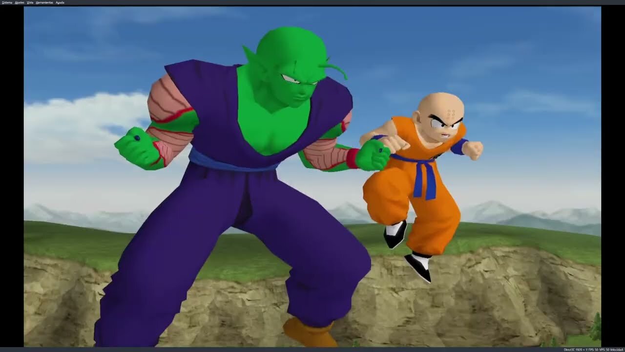 gameplay dragon ball z budokai saga saiyan con picolo y vegeta