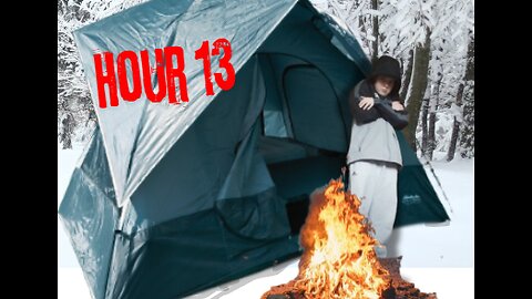 SURVIVING the Night in a TENT! ( Overnight Challenge )