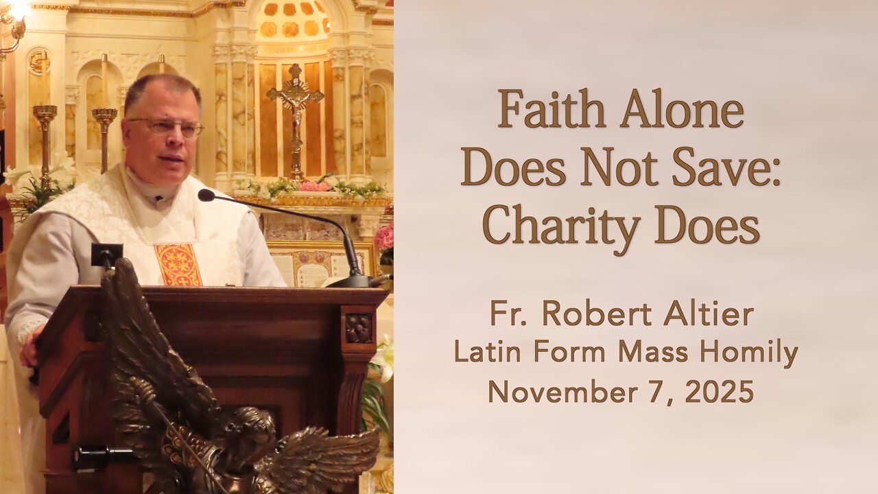 Faith Alone Does Not Save: Charity Does