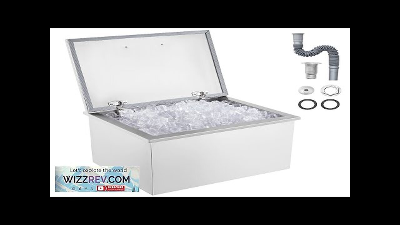 VEVOR 40Quart Drop in Ice Chest Ice Cooler Ice Bin Stainless Steel Review